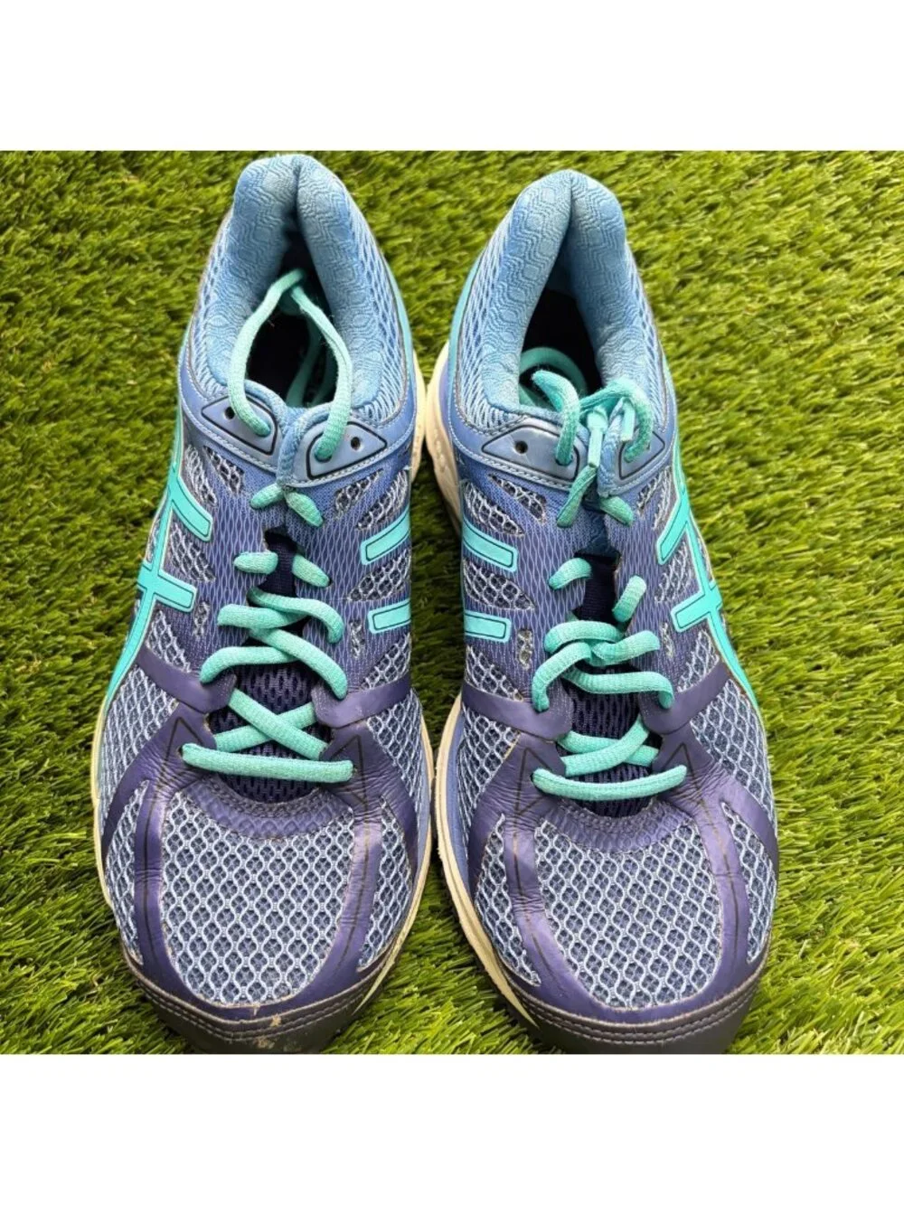 Asics Gel-Cumulus 17 Womens Size 10 Blue Athletic Running Walking Shoes Sneakers